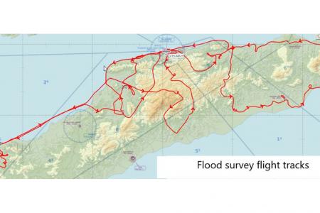 Flood Survey Flight tracks