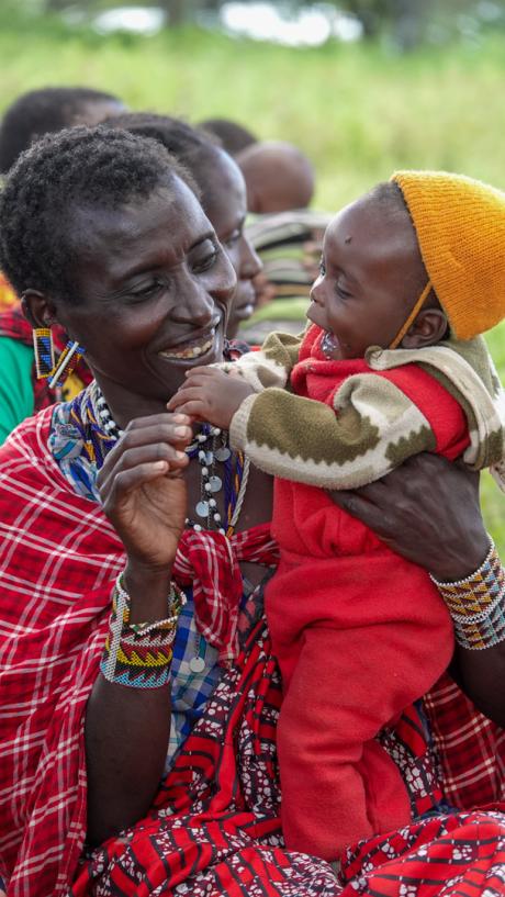 ChatGPT Portrait of a mother and her baby taken during the clinic.